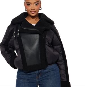 Fashion Nova Women's Downtown Swag Puffer Jacket